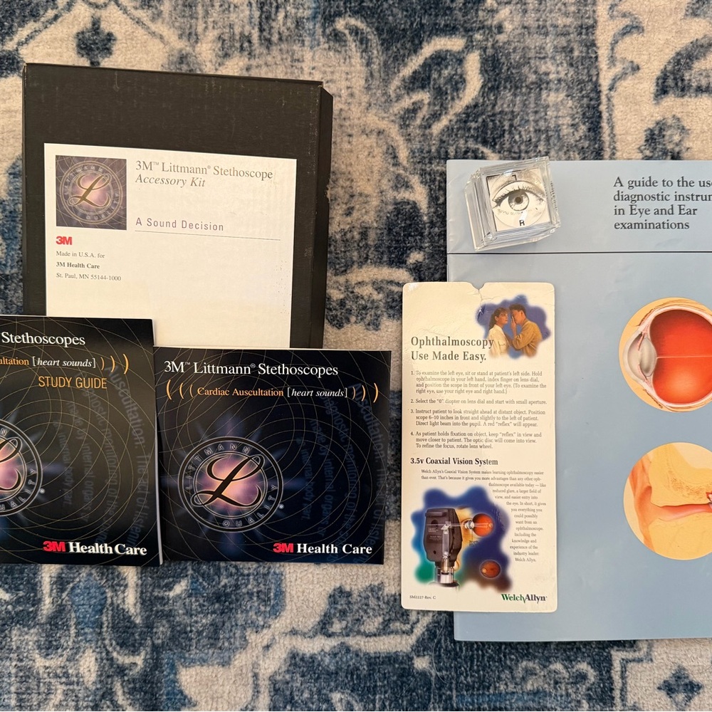 Health Professions Training Materials: Heart Sounds CD; Eye & Ear Exam Guide